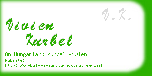 vivien kurbel business card